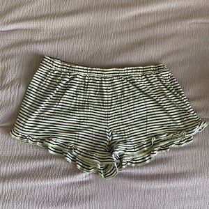 Black and White Striped American Eagle Pajama/Casual Shorts